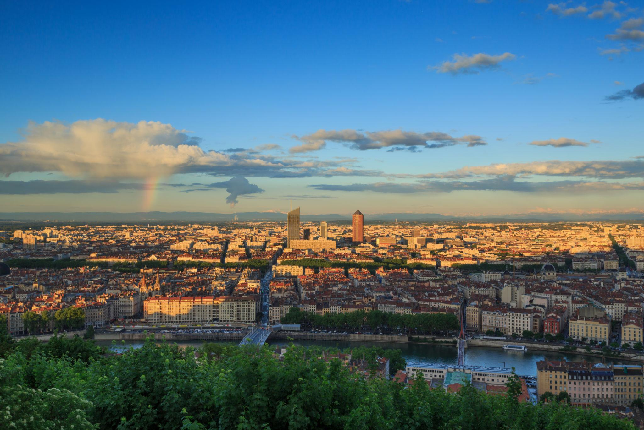 Carte de la France avec les principales implentations de la société Express Rhonalpin